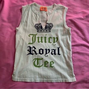 Vintage Juicy Couture tank top Juicy Royal Tee 💙💚